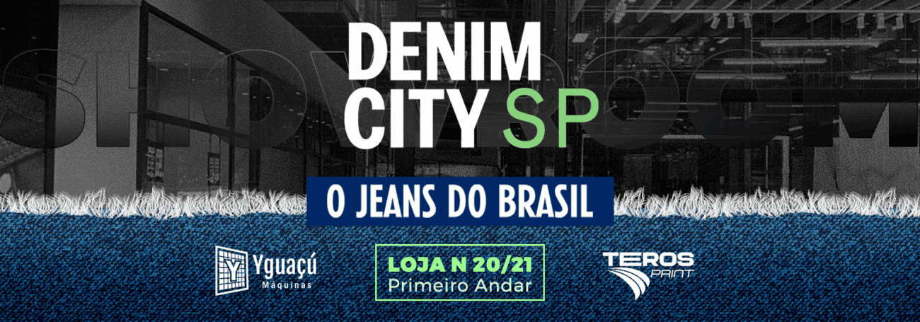 Banner principal do evento Semana de Lançamentos da Denim City SP contendo as informações do evento
